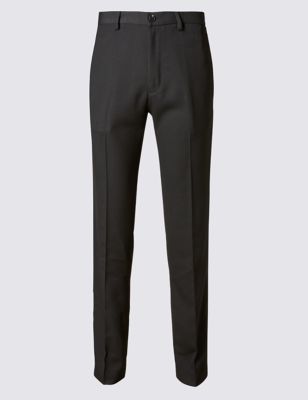 Supercrease&trade; Tailored fit Flat Front Trousers with Buttonsafe&trade;